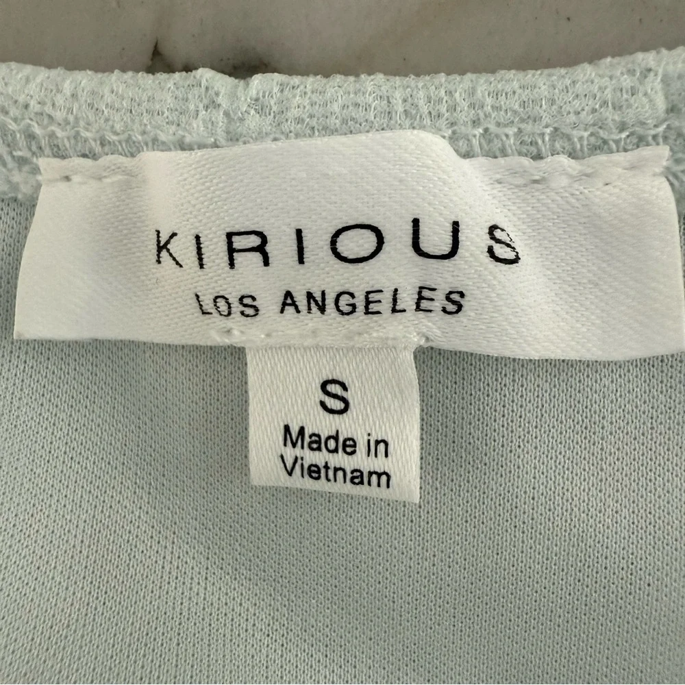 KIRIOUS‎ Los Angeles Dress Women’s Small Blue Y2K Milk Maid Lined Wedding Guest